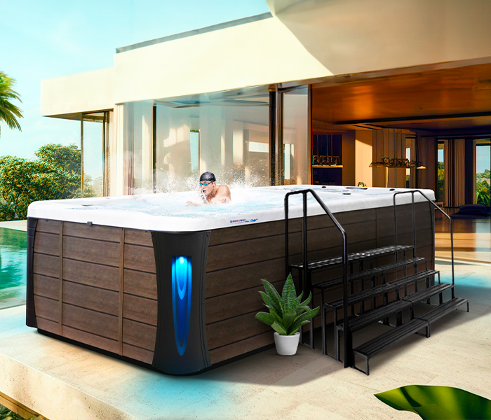 Calspas hot tub being used in a family setting - Modesto
